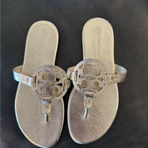 Tory Burch Silver Women's Sandals